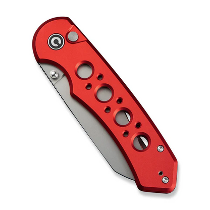 CIVIVI Knives™ Pragma Prime Button Lock C24067-2 Red Anodized Aluminum 14C28N Stainless Steel Pocket Knife