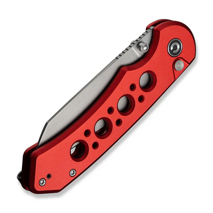 CIVIVI Knives™ Pragma Prime Button Lock C24067-2 Red Anodized Aluminum 14C28N Stainless Steel Pocket Knife