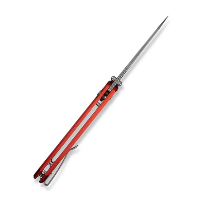 CIVIVI Knives™ Pragma Prime Button Lock C24067-2 Red Anodized Aluminum 14C28N Stainless Steel Pocket Knife