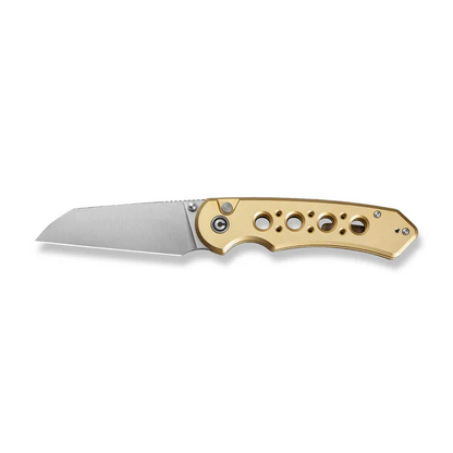 CIVIVI Knives™ Pragma Prime Button Lock C24067-3 Champagne Anodized Aluminum 14C28N Stainless Steel Pocket Knife