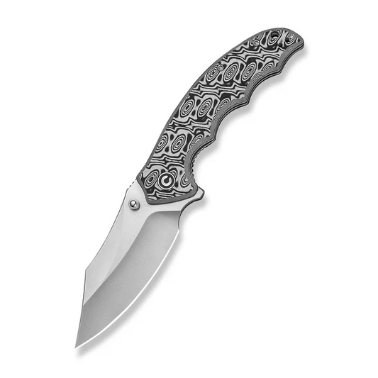 CIVIVI Knives™ Pentad Liner Lock C24068-3 Black & White Vortex Micarta Nitro-V Stainless Steel Pocket Knife