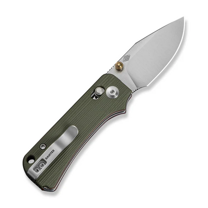 CIVIVI Knives™ Baby Banter 2 TG Crossbar Lock C24074-1 Green & Red G10 14C28N Stainless Steel Pocket Knife