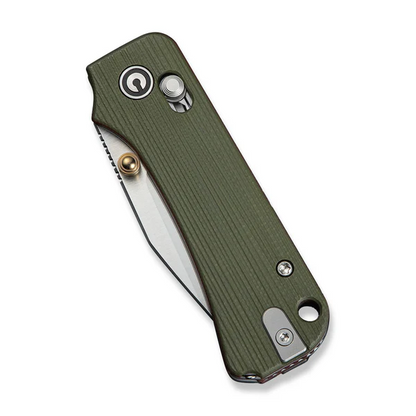 CIVIVI Knives™ Baby Banter 2 TG Crossbar Lock C24074-1 Green & Red G10 14C28N Stainless Steel Pocket Knife