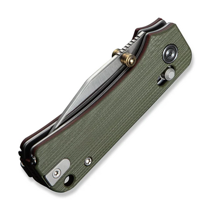 CIVIVI Knives™ Baby Banter 2 TG Crossbar Lock C24074-1 Green & Red G10 14C28N Stainless Steel Pocket Knife
