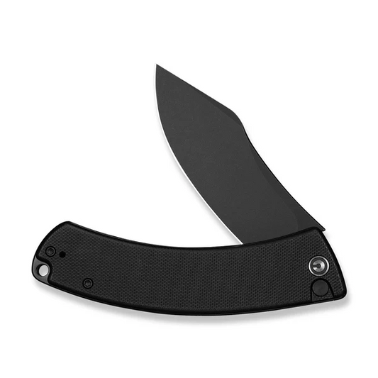 CIVIVI Knives™ Outlaw Muk Button Lock C24079-1 Black G10 14C28N Stainless Steel Pocket Knife