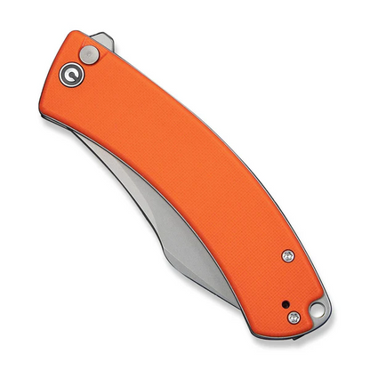 CIVIVI Knives™ Outlaw Muk Button Lock C24079-2 Orange G10 14C28N Stainless Steel Pocket Knife
