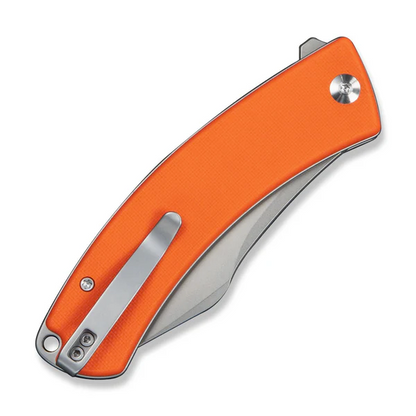 CIVIVI Knives™ Outlaw Muk Button Lock C24079-2 Orange G10 14C28N Stainless Steel Pocket Knife