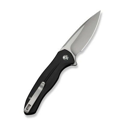 CIVIVI Knives™ Kitefin Button Lock C24091-1 Black Anodized Aluminum 14C28N Stainless Steel Pocket Knife
