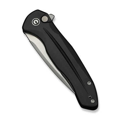 CIVIVI Knives™ Kitefin Button Lock C24091-1 Black Anodized Aluminum 14C28N Stainless Steel Pocket Knife