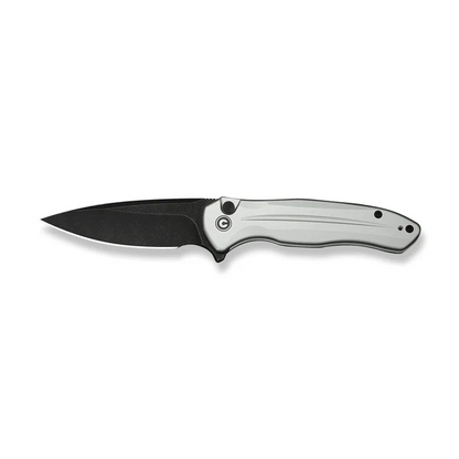 CIVIVI Knives™ Kitefin Button Lock C24091-2 Silver Anodized Aluminum 14C28N Stainless Steel Pocket Knife