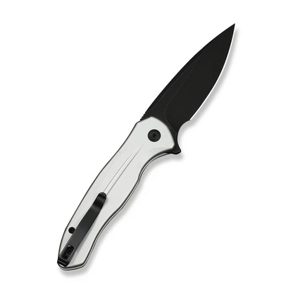 CIVIVI Knives™ Kitefin Button Lock C24091-2 Silver Anodized Aluminum 14C28N Stainless Steel Pocket Knife