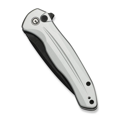 CIVIVI Knives™ Kitefin Button Lock C24091-2 Silver Anodized Aluminum 14C28N Stainless Steel Pocket Knife