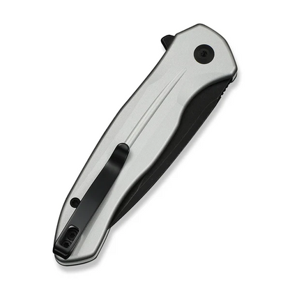 CIVIVI Knives™ Kitefin Button Lock C24091-2 Silver Anodized Aluminum 14C28N Stainless Steel Pocket Knife