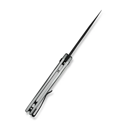 CIVIVI Knives™ Kitefin Button Lock C24091-2 Silver Anodized Aluminum 14C28N Stainless Steel Pocket Knife
