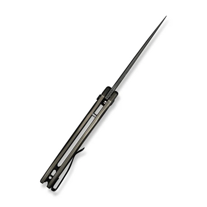 CIVIVI Knives™ Kitefin Button Lock C24091-DS1 Brownish Gray Anodized Aluminum Damascus Steel Pocket Knife