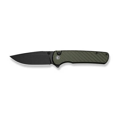 CIVIVI Knives™ Iron Tide Button Lock C25011-2 Forest Green Anodized Aluminum 14C28N Stainless Steel Pocket Knife