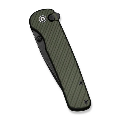 CIVIVI Knives™ Iron Tide Button Lock C25011-2 Forest Green Anodized Aluminum 14C28N Stainless Steel Pocket Knife