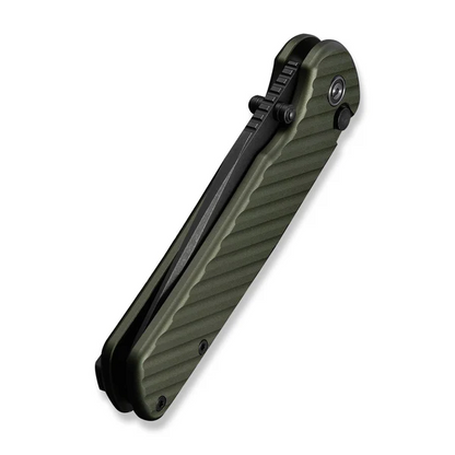 CIVIVI Knives™ Iron Tide Button Lock C25011-2 Forest Green Anodized Aluminum 14C28N Stainless Steel Pocket Knife