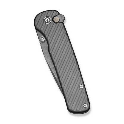 CIVIVI Knives™ Iron Tide Button Lock C25011-3 Gray Anodized Aluminum 14C28N Stainless Steel Pocket Knife