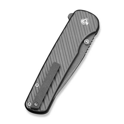 CIVIVI Knives™ Iron Tide Button Lock C25011-3 Gray Anodized Aluminum 14C28N Stainless Steel Pocket Knife