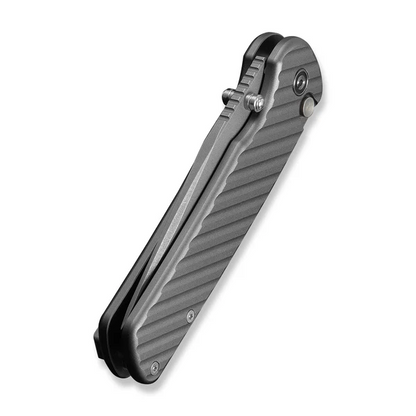 CIVIVI Knives™ Iron Tide Button Lock C25011-3 Gray Anodized Aluminum 14C28N Stainless Steel Pocket Knife