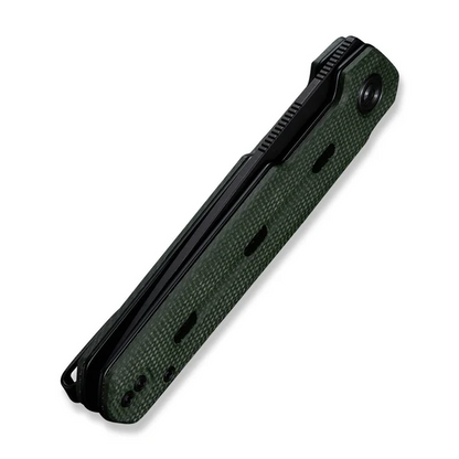 CIVIVI Knives™ Navo Liner Lock C25015A-2 Green Canvas Micarta Nitro-V Stainless Steel Pocket Knife