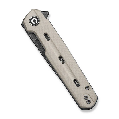 CIVIVI Knives™ Navo Liner Lock C25015A-DS1 White G10 Damascus Steel Pocket Knife