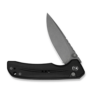 CIVIVI Knives™ Tarask Button Lock C25023C-1 Black G10 Nitro-V Stainless Steel Pocket Knife