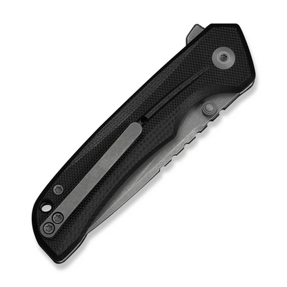 CIVIVI Knives™ Tarask Button Lock C25023C-1 Black G10 Nitro-V Stainless Steel Pocket Knife