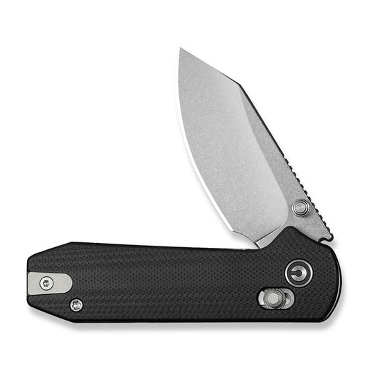 CIVIVI Knives™ Lil Yonder Crossbar Lock C25025B-1 Black G10 14C28N Stainless Steel Pocket Knife