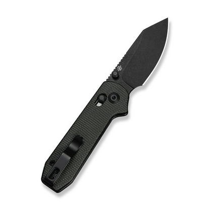 CIVIVI Knives™ Lil Yonder Crossbar Lock C25025B-2 Dark Green Canvas Micarta 14C28N Stainless Steel Pocket Knife
