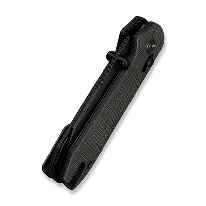 CIVIVI Knives™ Lil Yonder Crossbar Lock C25025B-2 Dark Green Canvas Micarta 14C28N Stainless Steel Pocket Knife