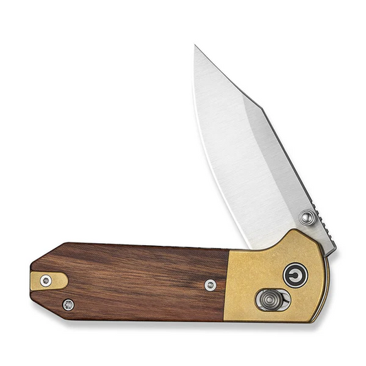 CIVIVI Knives™ Yonder Crossbar Lock C25026-1 Guibourtia Wood 14C28N Stainless Steel Pocket Knife