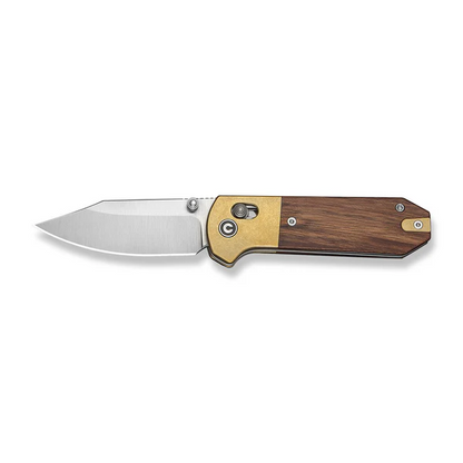 CIVIVI Knives™ Yonder Crossbar Lock C25026-1 Guibourtia Wood 14C28N Stainless Steel Pocket Knife