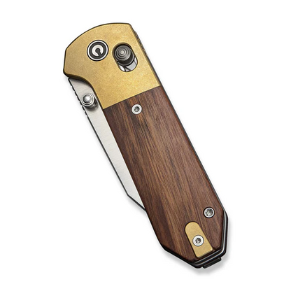 CIVIVI Knives™ Yonder Crossbar Lock C25026-1 Guibourtia Wood 14C28N Stainless Steel Pocket Knife