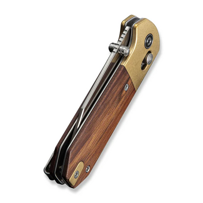 CIVIVI Knives™ Yonder Crossbar Lock C25026-1 Guibourtia Wood 14C28N Stainless Steel Pocket Knife