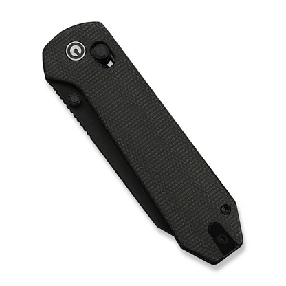 CIVIVI Knives™ Over Yonder Crossbar Lock C25027-1 Green Canvas Micarta 14C28N Stainless Steel Pocket Knife