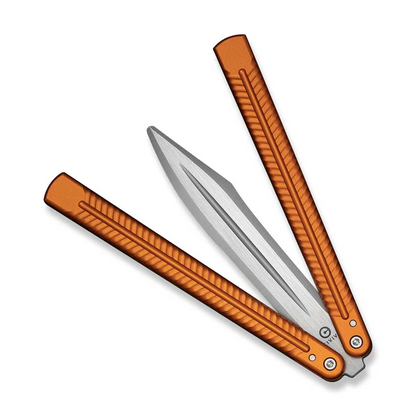 CIVIVI Knives™ Dracolisk Butterfly Trainer C25028-2 Orange Anodized Aluminum 9Cr18MoV Stainless Steel Pocket Knife