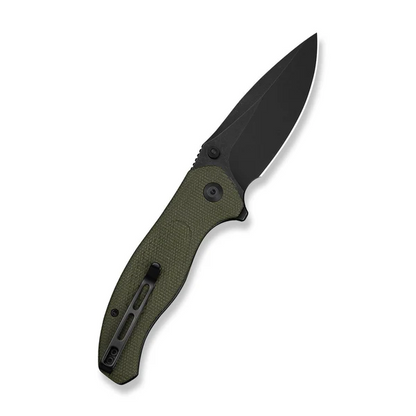 CIVIVI Knives™ Vyrent Liner Lock C25037-2 Olive Canvas Micarta Nitro-X7 Stainless Steel Pocket Knife
