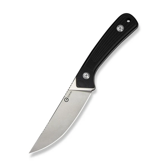 CIVIVI Knives™ Carveth Fixed Blade C25040-1 Black G10 AEB-L Stainless Steel Knife