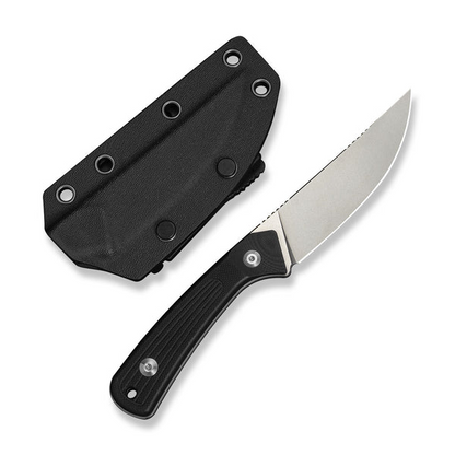 CIVIVI Knives™ Carveth Fixed Blade C25040-1 Black G10 AEB-L Stainless Steel Knife