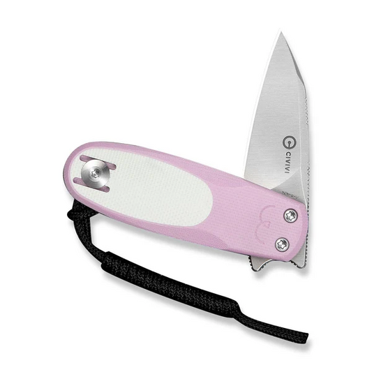 CIVIVI Knives™ Purr Slip Joint C25054-4 Pink & White G10 Nitro-V Stainless Steel Pocket Knife