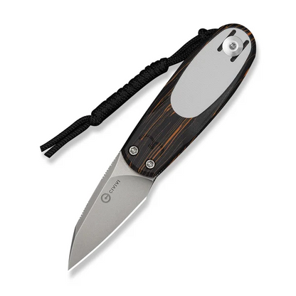 CIVIVI Knives™ Purr Slip Joint C25054-5 Orange, Black & White G10 Nitro-V Stainless Steel Pocket Knife