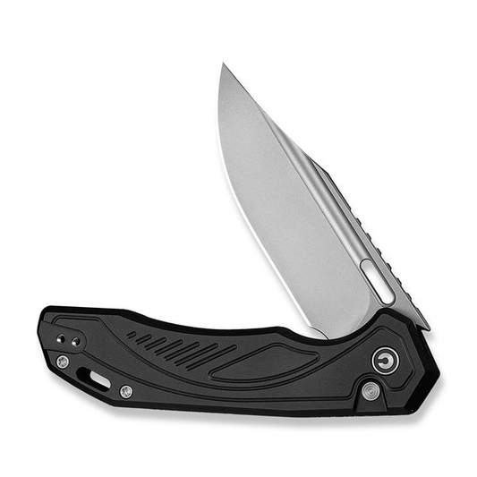 CIVIVI Knives™ Zelthara Button Lock C25076-1 Black Anodized Aluminum 14C28N Stainless Steel Pocket Knife