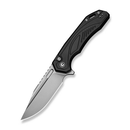 CIVIVI Knives™ Zelthara Button Lock C25076-1 Black Anodized Aluminum 14C28N Stainless Steel Pocket Knife