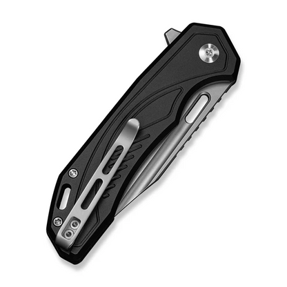 CIVIVI Knives™ Zelthara Button Lock C25076-1 Black Anodized Aluminum 14C28N Stainless Steel Pocket Knife