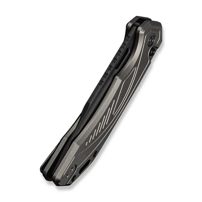 CIVIVI Knives™ Zelthara Button Lock C25076-2 Gray Anodized Aluminum 14C28N Stainless Steel Pocket Knife