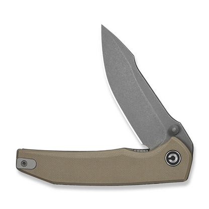 CIVIVI Knives™ Ryson-E Liner Lock C25097-2 Tan G10 14C28N Stainless Steel Pocket Knife