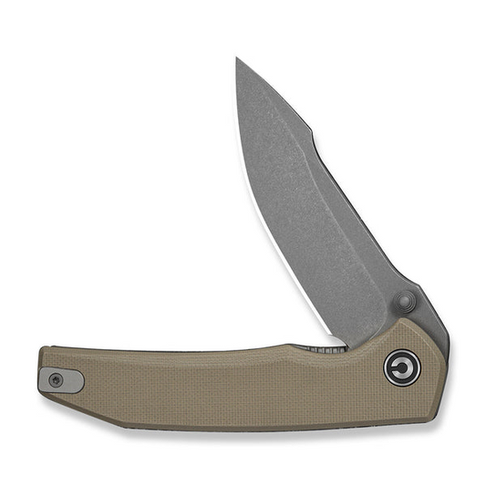 CIVIVI Knives™ Ryson-E Liner Lock C25097-2 Tan G10 14C28N Stainless Steel Pocket Knife