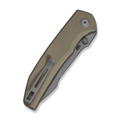 CIVIVI Knives™ Ryson-E Liner Lock C25097-2 Tan G10 14C28N Stainless Steel Pocket Knife